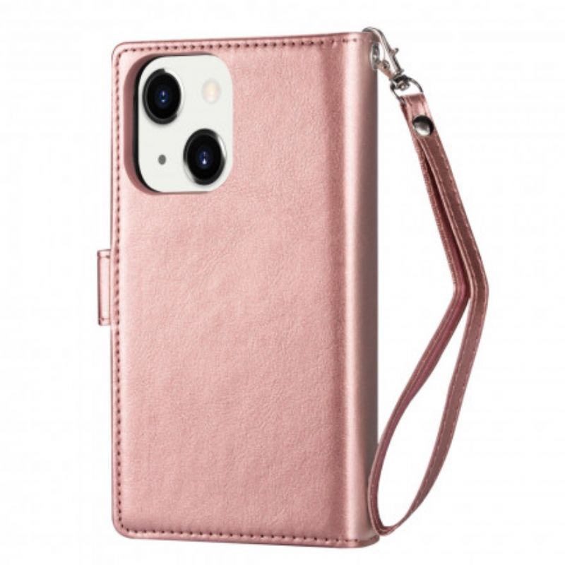 Lederhüllen Iphone 13 Abnehmbares Etui 9 Kartenhalter