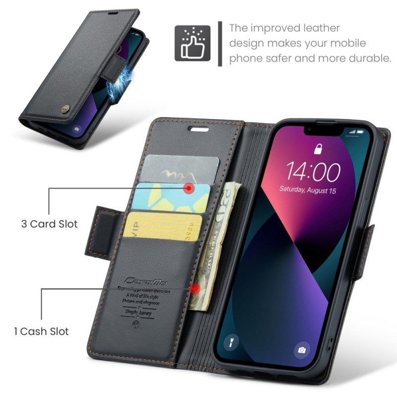 Flip Case Für iPhone 15 Plus Caseme-lederstil