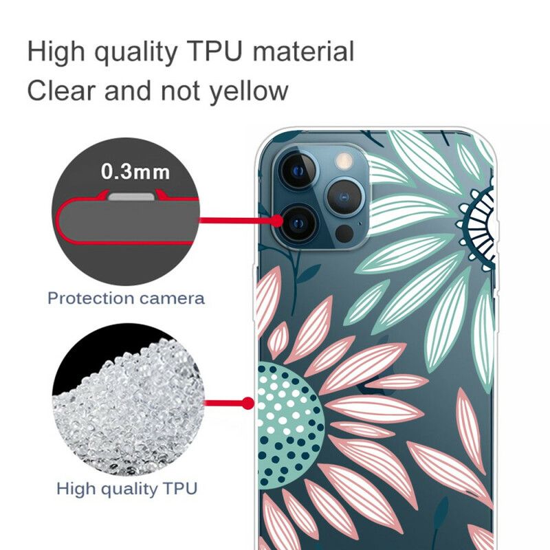 Hülle Für Iphone 13 Pro Max Eine Transparente Blume