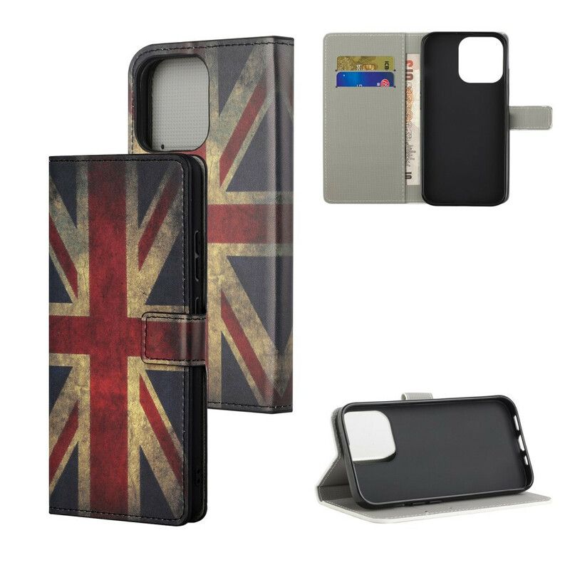 Lederhüllen Für Iphone 13 Pro Max England-flagge