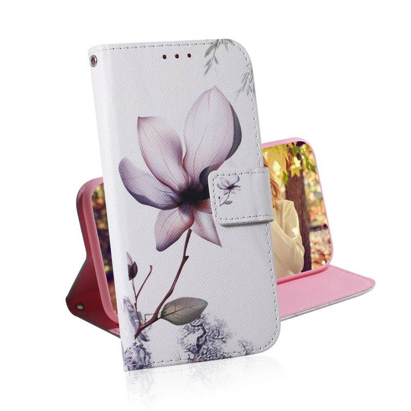 Lederhüllen Iphone 13 Pro Max Handyhülle Alte Rosa Blume