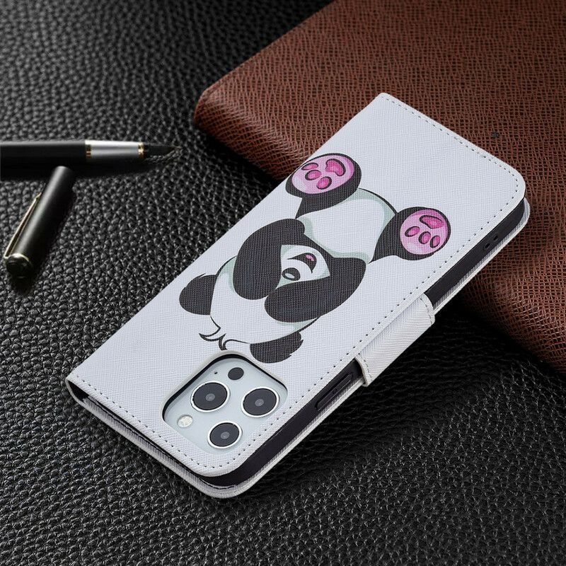 Lederhüllen Iphone 13 Pro Max Handyhülle Panda-spaß