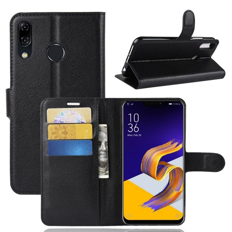 Lederhüllen Asus ZenFone 5 / 5Z Schwarz Klassisch