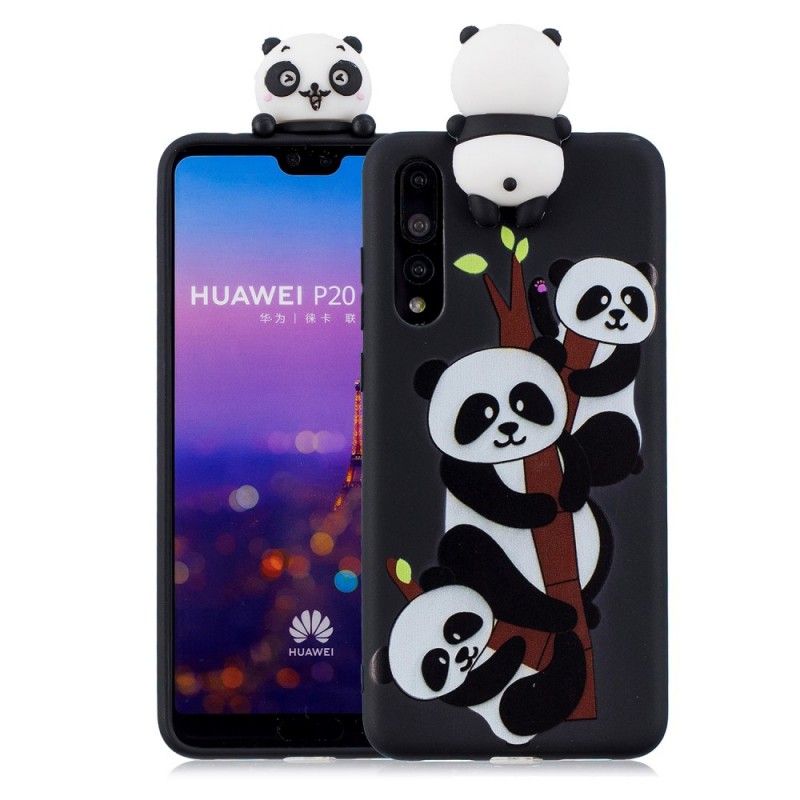 Hülle Huawei P20 Pro Handyhülle 3D Familie Von Pandas