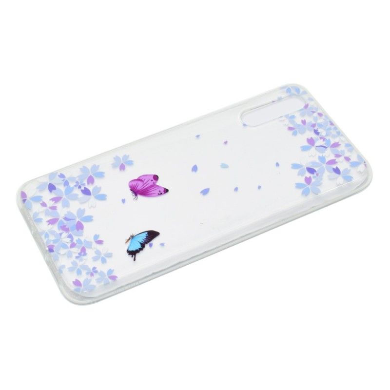 Hülle Huawei P20 Pro Transparente Schmetterlinge Und Blumen