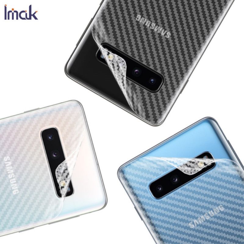 Hintere Schutzfolie Samsung Galaxy S10 Carbon Style Imak