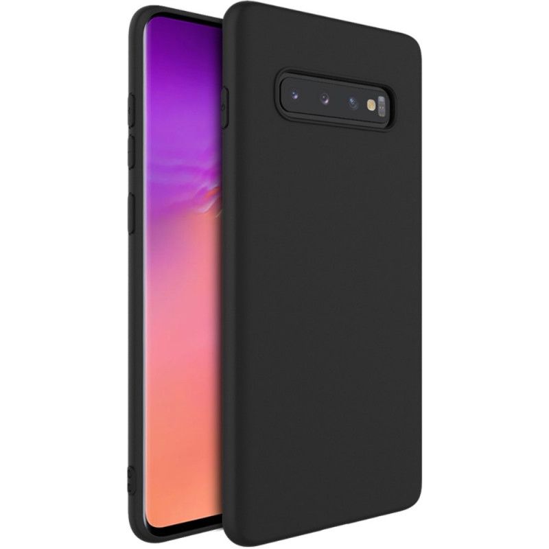 Hülle Samsung Galaxy S10 Schwarz Gefrostetes Imak