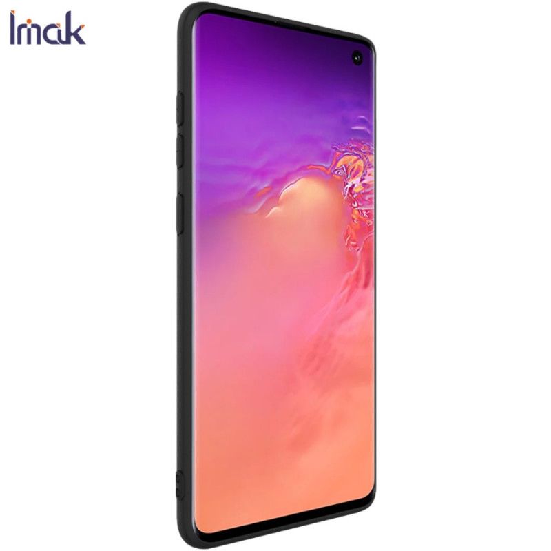 Hülle Samsung Galaxy S10 Schwarz Gefrostetes Imak