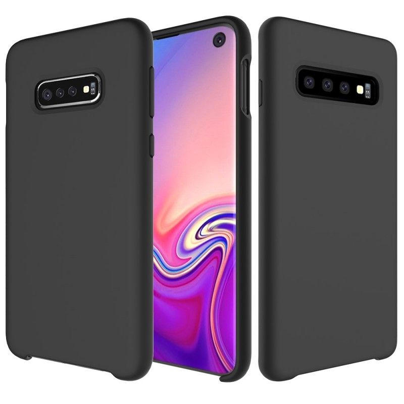 Hülle Samsung Galaxy S10 Schwarz Handyhülle Mattes Silikon