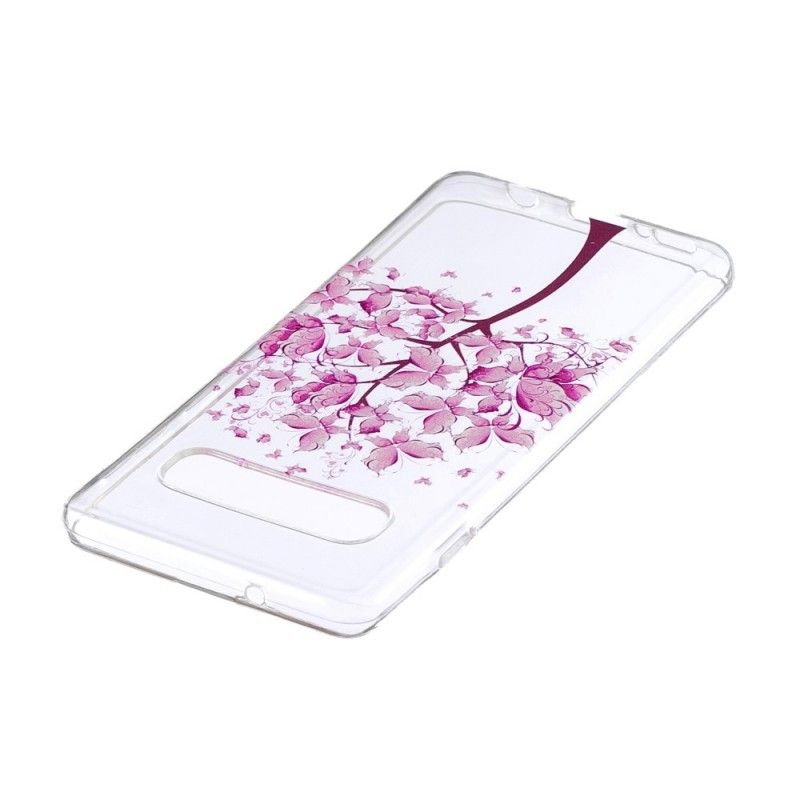 Hülle Samsung Galaxy S10 Transparenter Schmetterlingsbaum