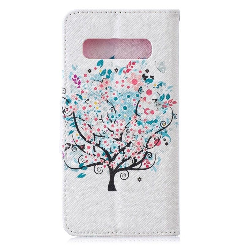 Lederhüllen Samsung Galaxy S10 Blühender Baum