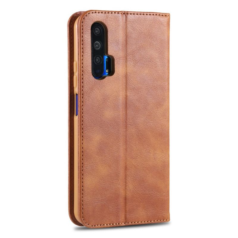 Flip Case Honor 20 Pro Schwarz Azns Kunstleder