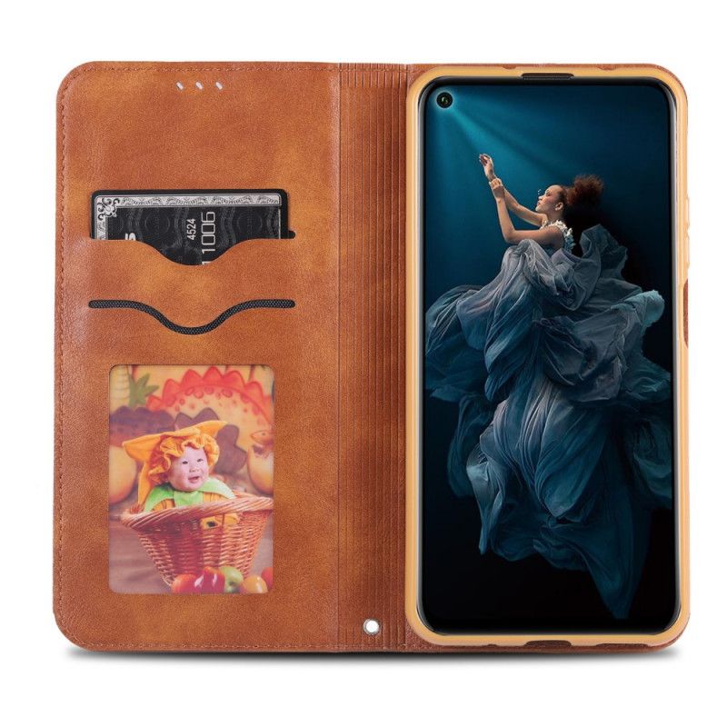 Flip Case Honor 20 Pro Schwarz Azns Kunstleder