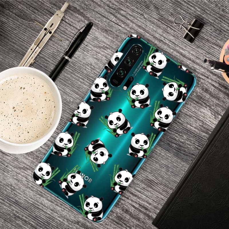 Hülle Honor 20 Pro Handyhülle Top-Spaß-Pandas