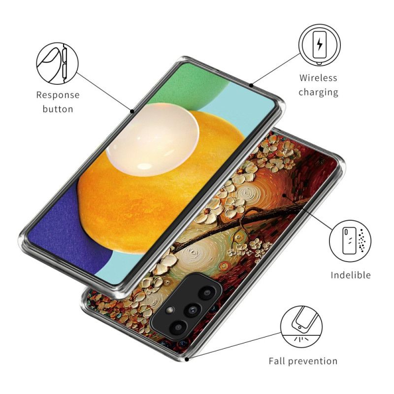 Hülle Samsung Galaxy A15 5g Handyhülle Bemalte Blumen