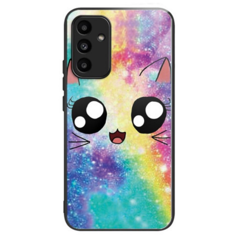 Hülle Samsung Galaxy A15 5g Handyhülle Galaxy Cat Gehärtetes Glas