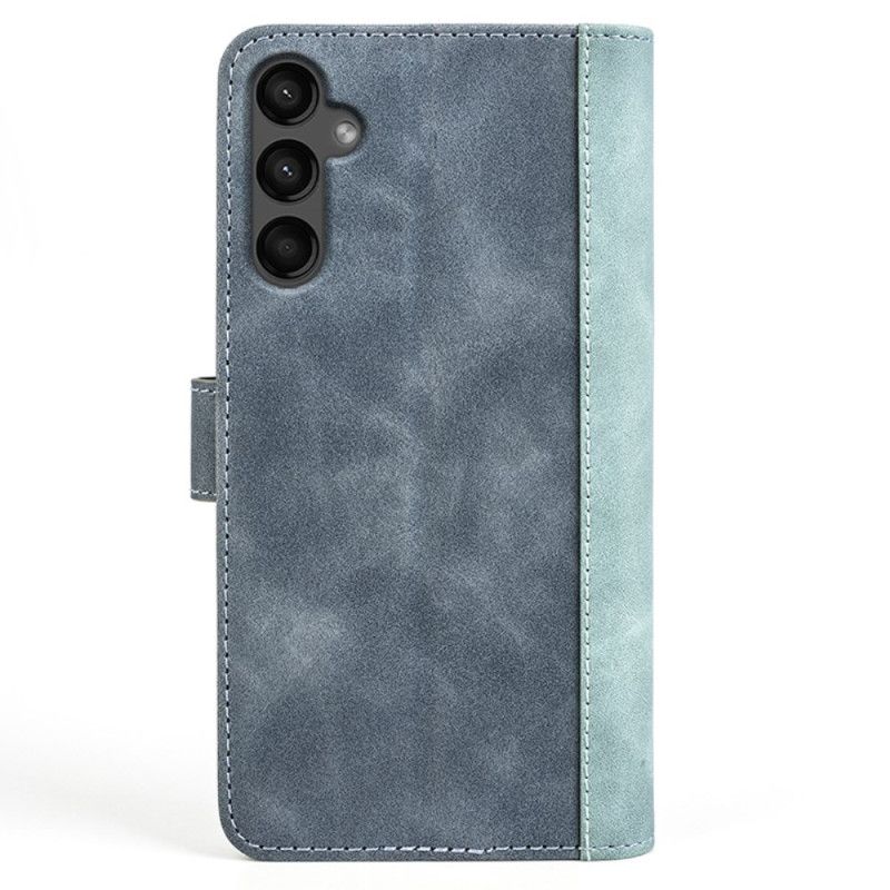 Lederhüllen Samsung Galaxy A15 5g Zweifarbiges Design