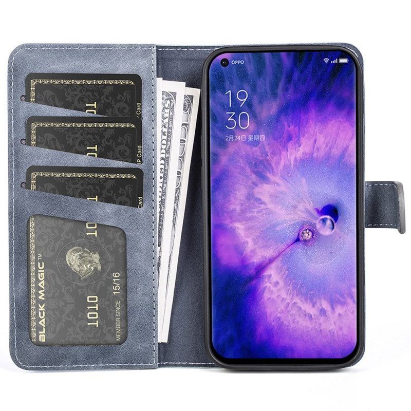 Flip Case Für Oppo Find X5 Grafisches Muster