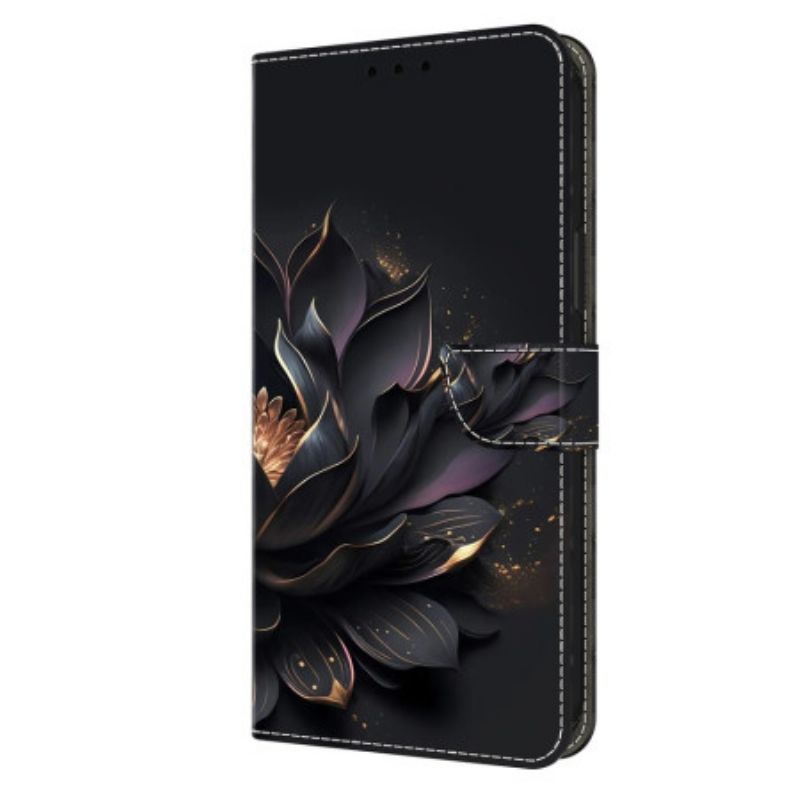 Lederhüllen Für Honor X9b / Magic 6 Lite Lila Lotus