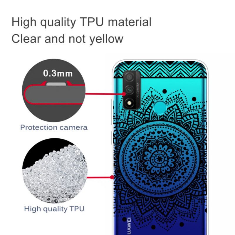 Hülle Huawei P Smart 2020 Handyhülle Transparentes Blumenmandala