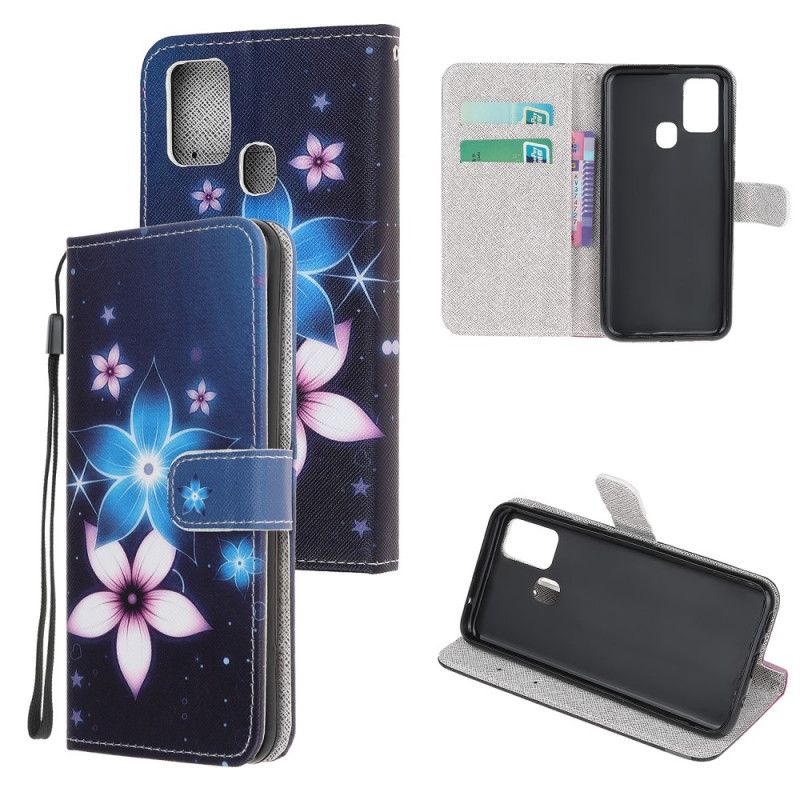 Lederhüllen Huawei P Smart 2020 Mondblumen Mit Tanga