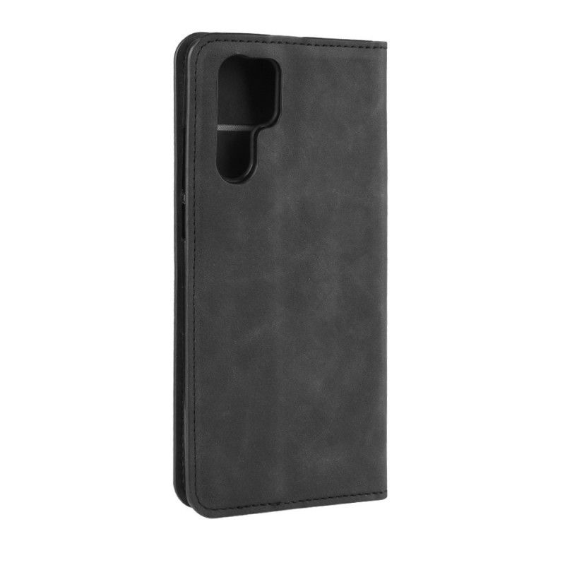 Flip Case Für Huawei P30 Pro Schwarz Schicker Ledereffekt