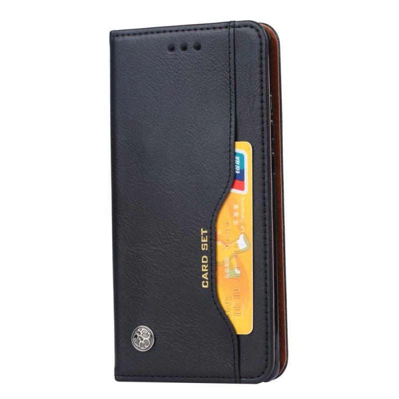 Flip Case Huawei P30 Pro Schwarz Kartenhalter Aus Kunstleder