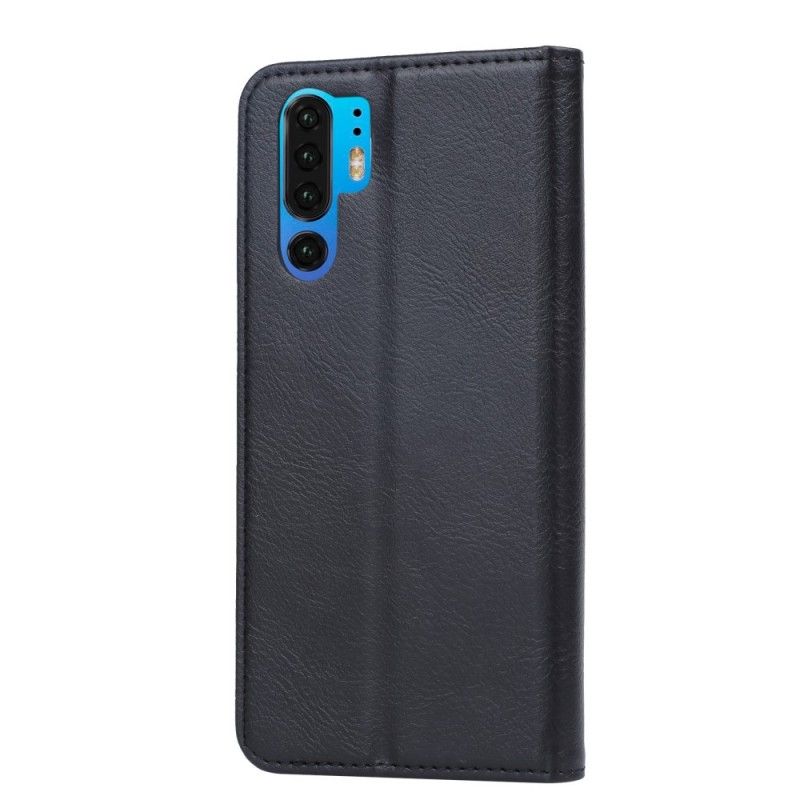 Flip Case Huawei P30 Pro Schwarz Kartenhalter Aus Kunstleder