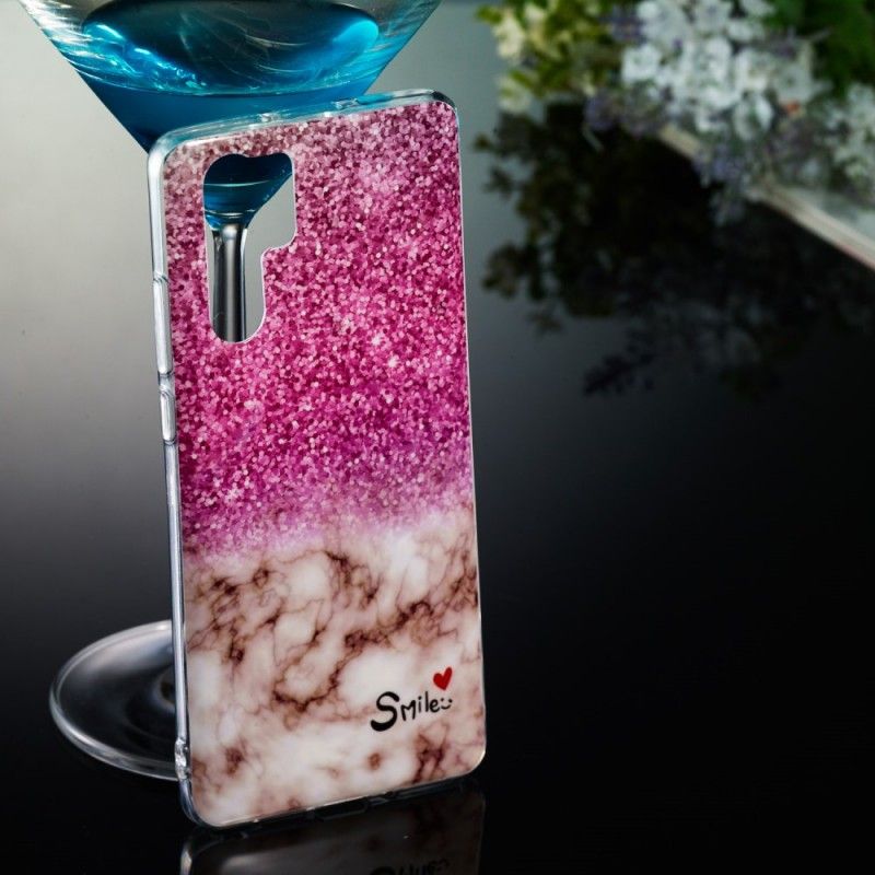 Hülle Huawei P30 Pro Marmorglitter Und Lächeln