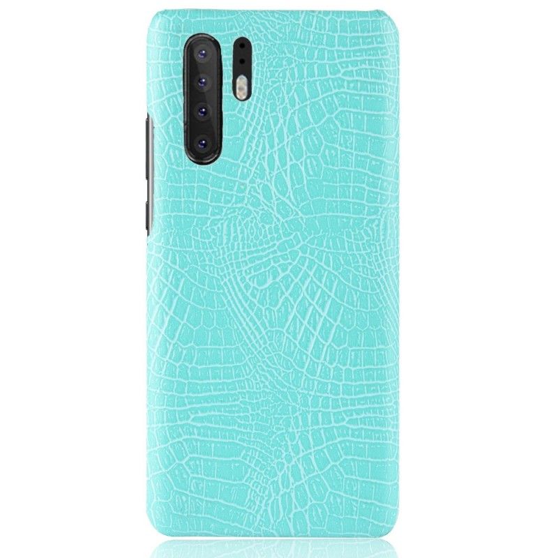 Hülle Huawei P30 Pro Schwarz Krokodilhauteffekt