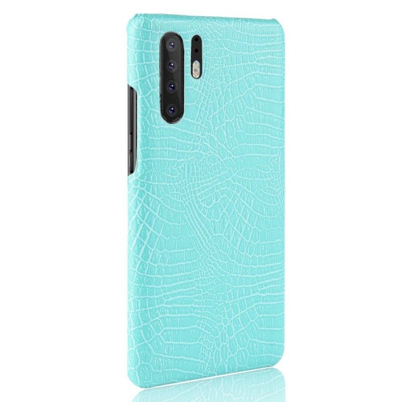 Hülle Huawei P30 Pro Schwarz Krokodilhauteffekt