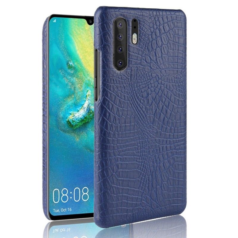 Hülle Huawei P30 Pro Schwarz Krokodilhauteffekt