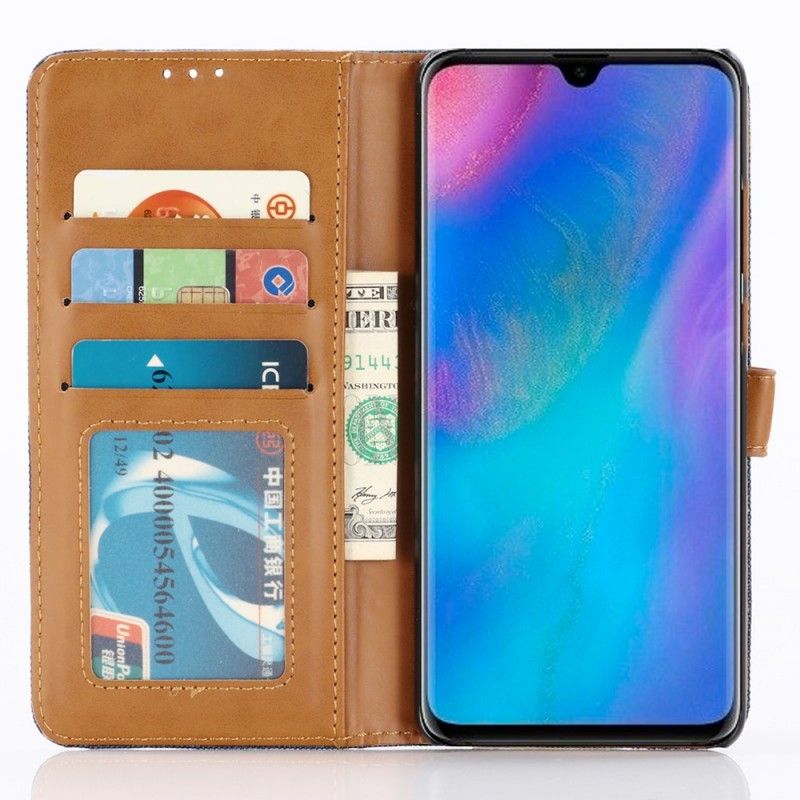 Lederhüllen Huawei P30 Pro Dunkelblau Jeans