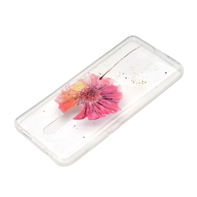 Hülle Xiaomi Mi 9T / Mi 9T Pro Handyhülle Transparente Aquarellmohnblume