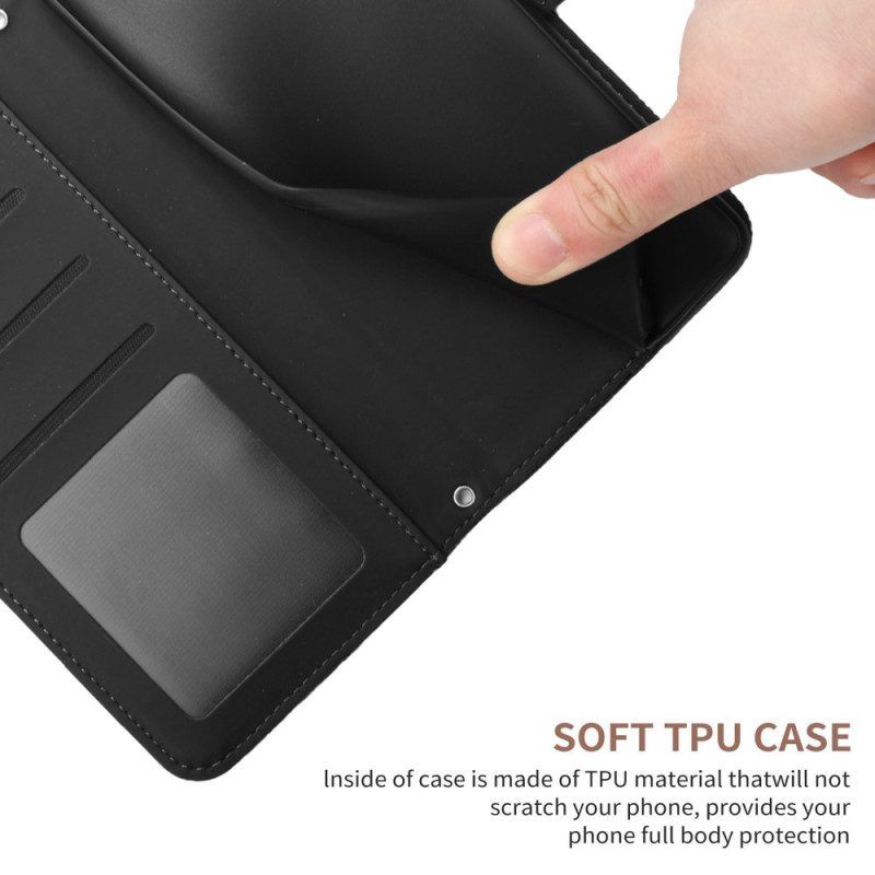 Flip Case Für OnePlus 10T 5G Schmetterlinge Und Schultergurt