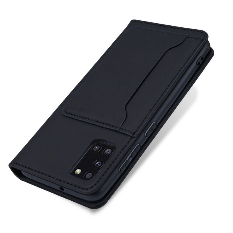 Flip Case Samsung Galaxy A31 Schwarz Inhaber Einer Unterstützungskarte