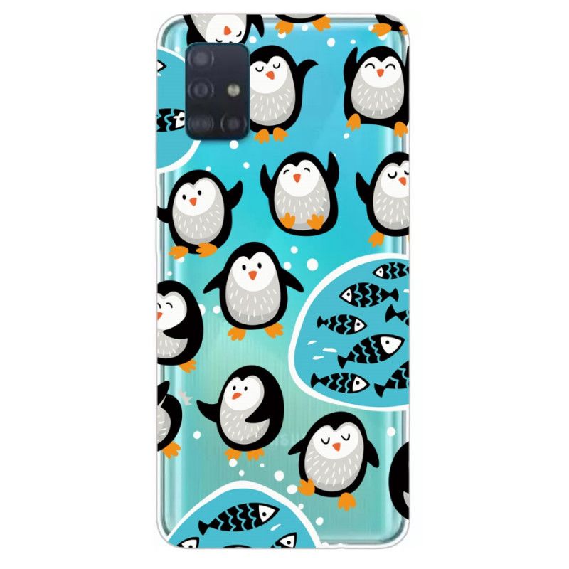 Hülle Samsung Galaxy A31 Pinguine Und Fische