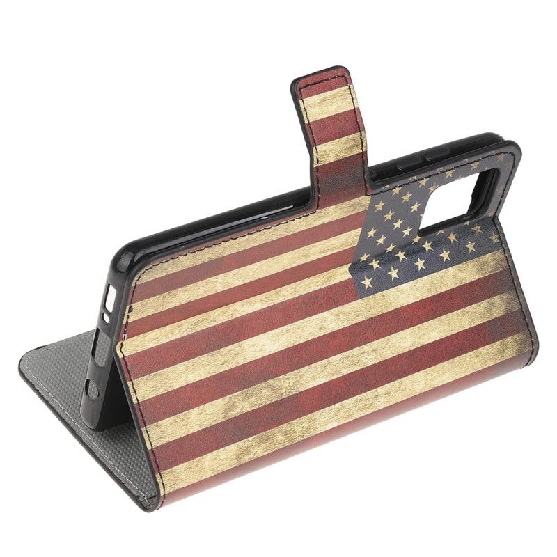 Lederhüllen Samsung Galaxy A31 Usa-Flagge