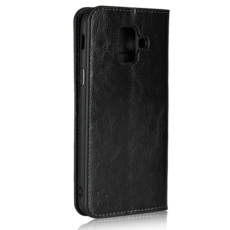 Flip Case Samsung Galaxy A6 Schwarz Kein Altes Kunstleder Mehr