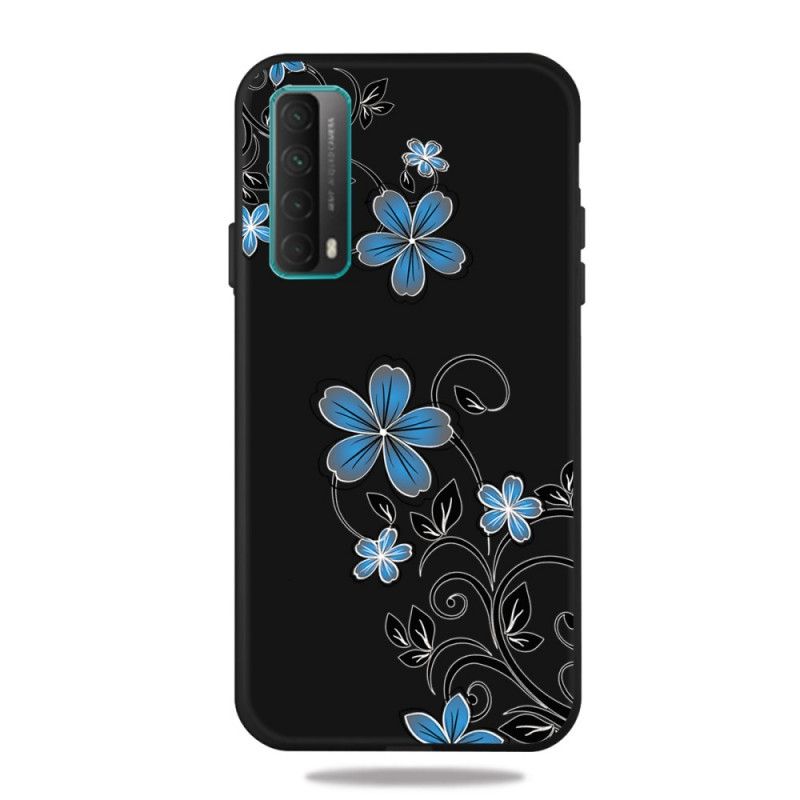 Hülle Für Huawei P Smart 2021 Blaue Blüten