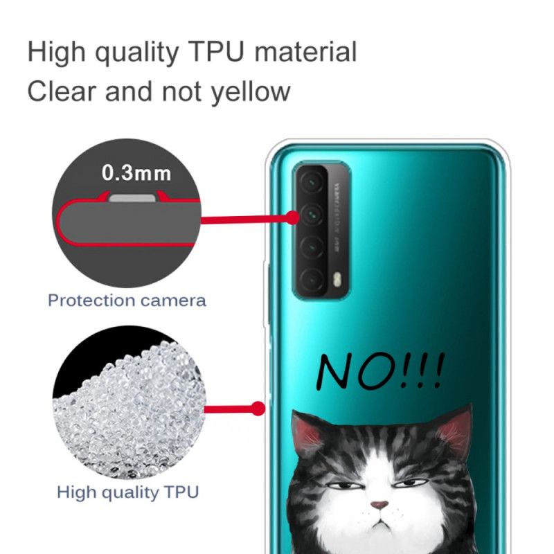 Hülle Huawei P Smart 2021 Die Katze. Die Nein Sagt