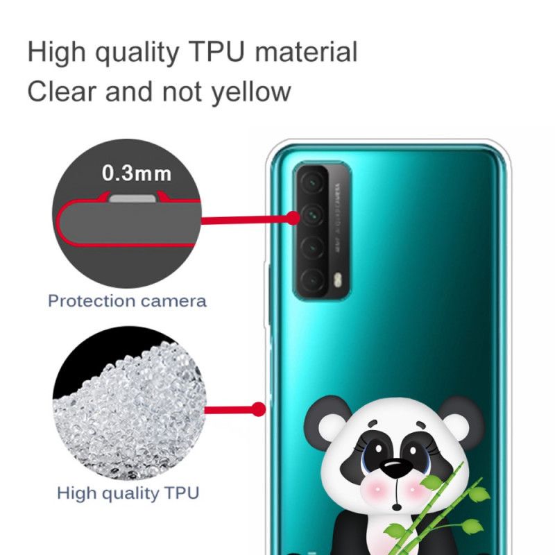 Hülle Huawei P Smart 2021 Transparenter Trauriger Panda