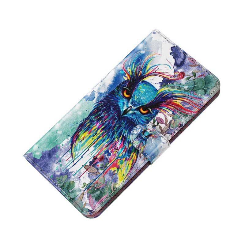 Lederhüllen Huawei P Smart 2021 Aquarellvogel