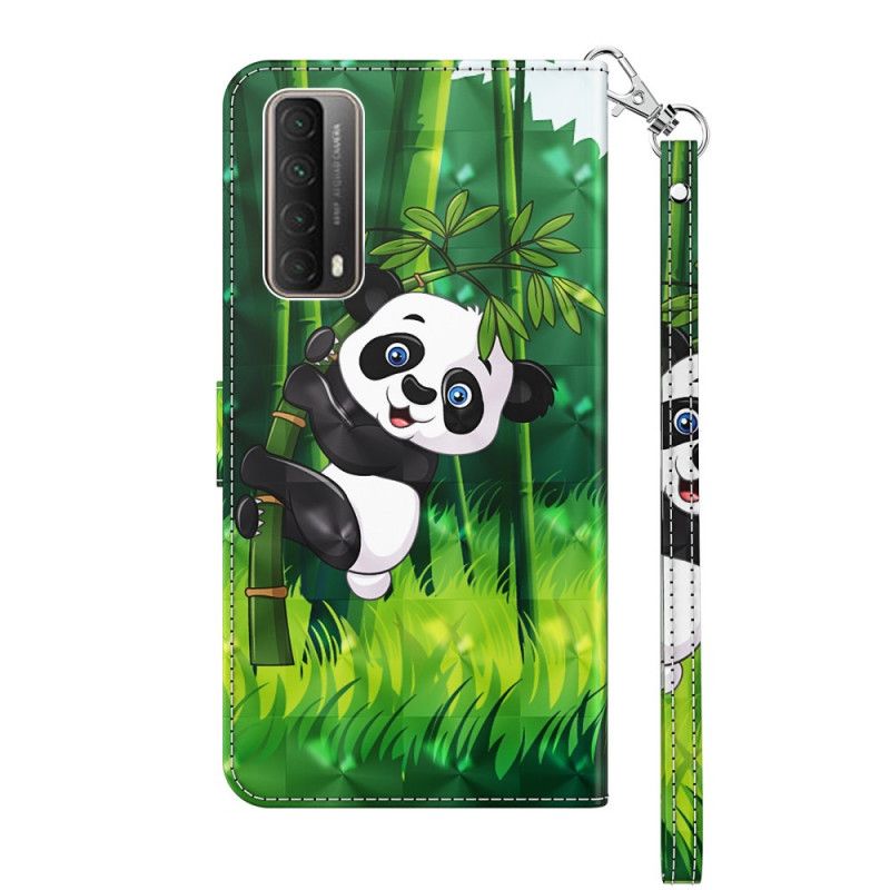 Lederhüllen Huawei P Smart 2021 Panda Und Bambus