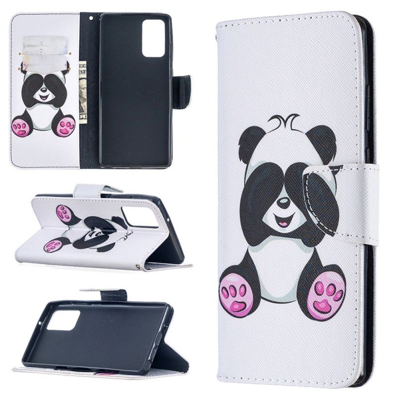 Lederhüllen Samsung Galaxy Note 20 Handyhülle Lustiger Panda