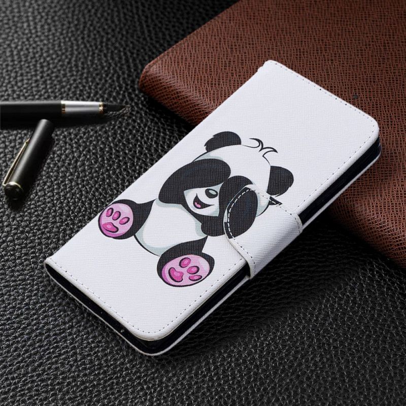 Lederhüllen Samsung Galaxy Note 20 Handyhülle Lustiger Panda