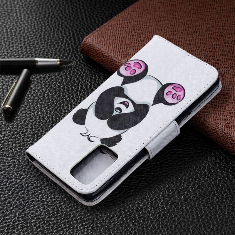 Lederhüllen Samsung Galaxy Note 20 Handyhülle Lustiger Panda