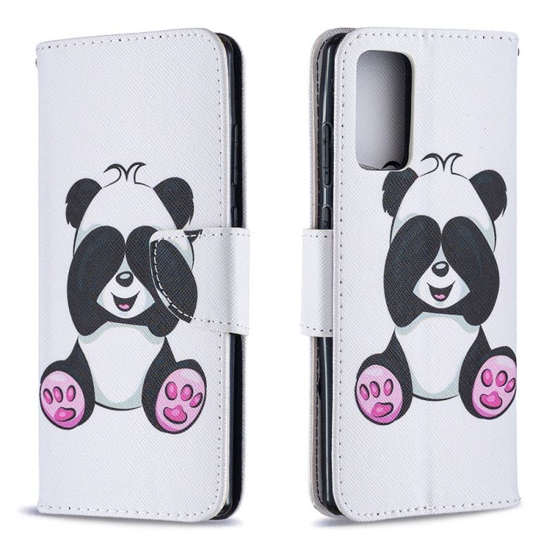 Lederhüllen Samsung Galaxy Note 20 Handyhülle Lustiger Panda