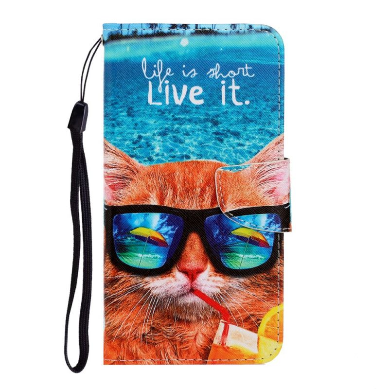 Lederhüllen Samsung Galaxy Note 20 Katze Lebe Es Mit Tanga