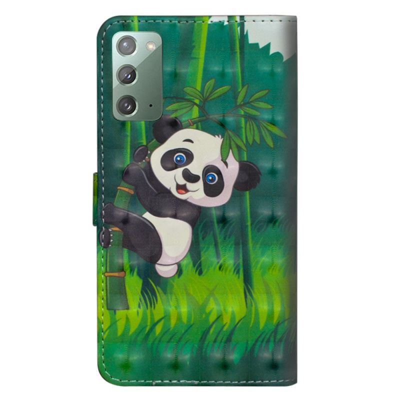 Lederhüllen Samsung Galaxy Note 20 Panda Und Bambus